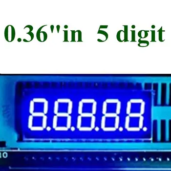 10pcs 0.36 אינץ חמש חצי פלח דיגיטלי צינור כחול דיגיטלי צינור קתודה משותפת 0.36