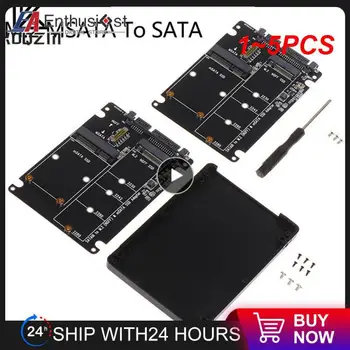 1~5PCS 60Gbps כדי M2 NGFF SATA SSD MSATA SSD מתאם מסוג MSATA כדי SATA M. 2 NGFF כדי דיסק קשיח SATA מתאם לוח