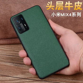 2021 חם חדש עור אמיתי יוקרה טוויל ראש טלפון לxiaomi Mi לערבב 4 כיסוי עבור Xiaomi Mix4 6.67 אינץ המקרים לכסות את התיק