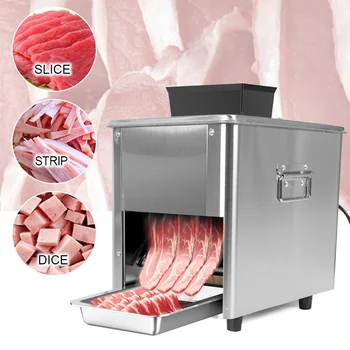 220V 850W חשמלי בשר מכונת חיתוך החותך בשר מבצעה תכליתי w/15mm להב חיתוך ירקות, חזיר, טלה בשר