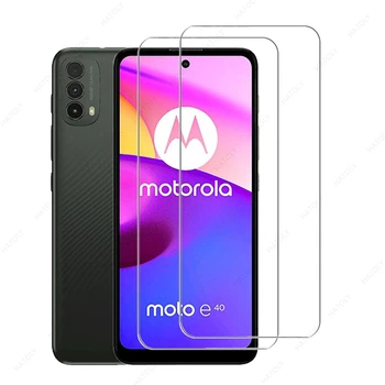 2Pcs עבור Motorola Moto E40 זכוכית עבור Motorola Moto E40 מזג זכוכית סרט מלא כיסוי מגן מסך זכוכית מגן טלפון