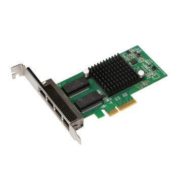 4 יציאות PCIe X4 Intel I350-T4 שבב 10/100/1000Mbps כרטיס ה Lan-ארבע Port Gigabit Server כרטיס Gigabit Ethernet Dropship