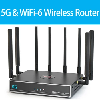 8 רווח גבוה, אנטנות 5G WiFi 6 CPE נתב אלחוטי Dual-Band 2.4/5.8 GHz VPN IPV6 NSA/SA 4G LTE Cat16/18 3GE LAN 5G המודם נתב