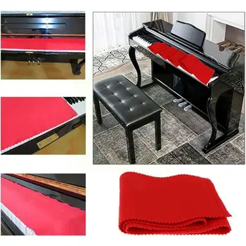 88-מקשי מקלדת כיסוי בד Dustproof בד רך מפתחות כלי מוסיקלי מכסה הפסנתר אבק מיקרופייבר-כותנה Accessor L5Y9