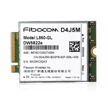 DW5822e L860-GL D4J5M 4G מודול 1Gbps Cat16 4G כרטיס 4G מודול מ. 2 עבור dell Inspiron 7490 מחשב נייד מחברת