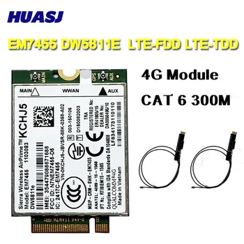Huasj EM7455 DW5811E FDD/TDD-LTE 4G CAT6 מודול כרטיס 4G Gobi6000 WLAN כרטיס E7270 E7470 E7370 E5570 E5470