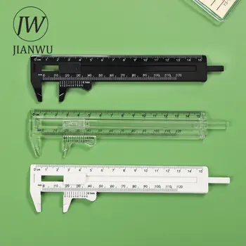 JIANWU 3 יח ' /סט 150mm מיני פלסטיק Vernier מחוגה פשוט למדוד כלי ביצוע מודל הצמצם עומק קוטר כלי