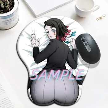 Kimetsu לא Yaiba Enmu התחת הסקסי Mousepad עם כף היד לנוח אנימה Kawaii השולחן משטח 3D תחת גדול המשחקים פאני משטח עכבר