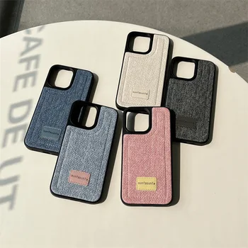 Multicolour ג ' ינס דפוס טלפון כיסוי מקרה עבור iPhone 14 13 12 11 Pro מקס 14 13 12