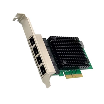 PCIE X4 2.5 G Gigabit כרטיס רשת RTL8125B 4 יציאת Ethernet כרטיס רשת כרטיס רשת לשרת שולחן העבודה