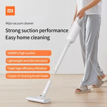Xiaomi Mijia שואב אבק ביתי נייד קטן מכונת ניקיון קווי יניקה גבוהה למדידת מתח גבוה שואב אבק