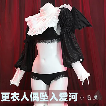 אנימה שלי להתלבש יקירי מרין Kitagava שמלה סקסית שטן קטן המדים Cosplay תלבושות ליל כל הקדושים נשים משלוח חינם חדש 2022