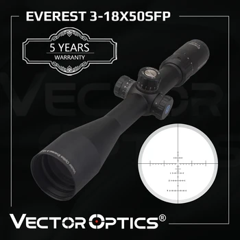 וקטור אופטיקה הדור השני האוורסט 3-18x50 ציד Riflescope עם חלת דבש שמשיה הר הטבעת ארוך עין הקלה מראה כוונת האקדח היקף רובה
