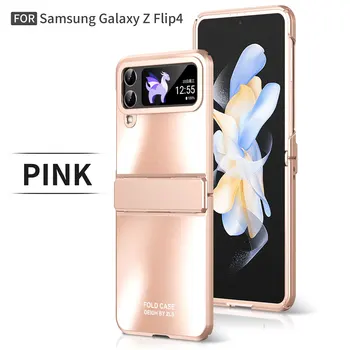 חלבית ציפוי צבע ציר Case For Samsung Galaxy Z Flip 4 5 5G המקרים הגנת מט מחשב Shockproof בחזרה טלפון הכיסוי Z Flip 3