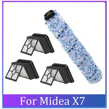 חלקי חילוף עבור Midea X7 אלחוטית קומה מכונת כביסה Cleanable הראשי המברשת מסנן HEPA שואב אבק אביזרים