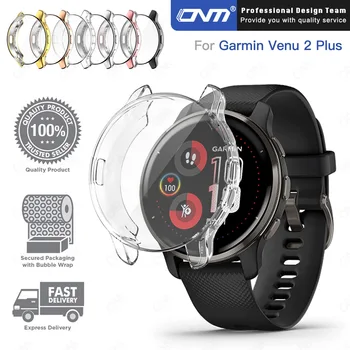 מגן מסך Case כיסוי עבור Garmin Venu 2 2 פלוס Smartwatch כיסוי מלא רך TPU מגן על הפגוש Vivoactive 4 4S