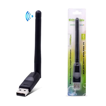 מתאם WiFi USB 150Mbps כרטיס רשת אלחוטי 2.4 GHz אנטנה USB 802.11 n/g/b Ethernet LAN אלחוטי מקלט דונגל למחשב נייד