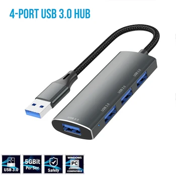 רכזת USB 3 0 4 יציאות USB 3.0 מתאם 5Gbps במהירות גבוהה רב USB-C מפצל עבור Lenovo Macbook Pro PC אביזרים טיפו c