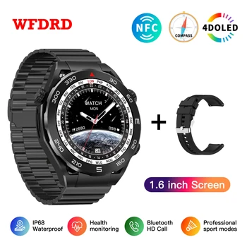 2023 חדש MT15S עסקים שעון חכם עבור Huawei גברים BluetoothCall מצפן NFC Sprots Smartwatch שעונים עמיד למים IOS אנדרואיד